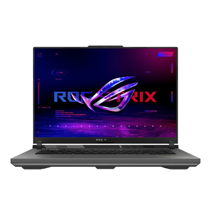 لاب توب جيمنج اسوس روج ستريكس G16 - G614PM-TS659 ، معالج ايه ام دي رايزن 9 8940HX 16 بوصة ، هارد 512 جيجا بايت SSD ، رام 16 جيجا بايت ، كارت شاشة انفيديا جي فورس RTX 5060 ،ويندوز 11 - رمادي اكليبس