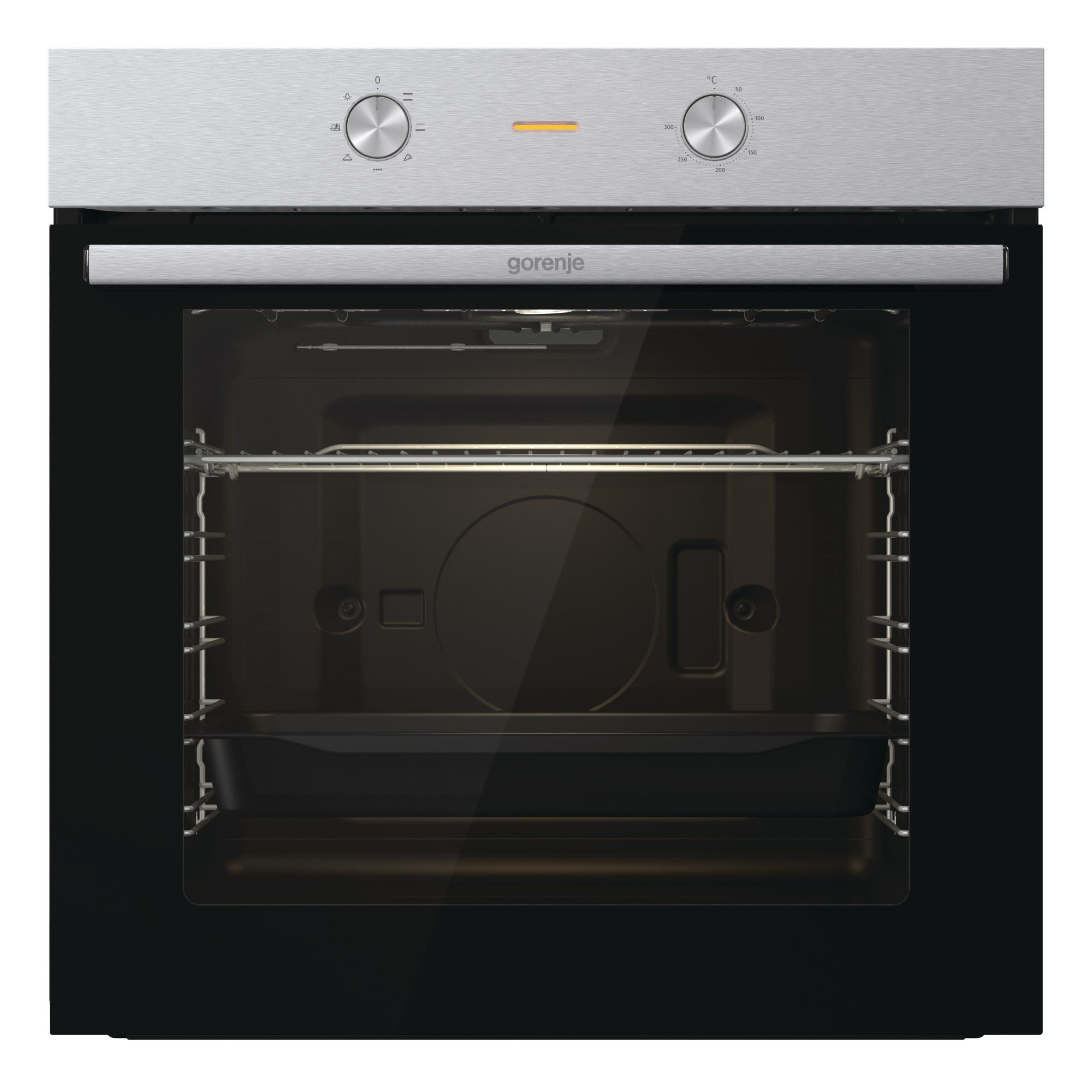Gorenje Built-In Electric Oven with Grill , 60 Centimeter 84 Liter 3000 Watt , Black Stainless Steel - BO6712E02XK