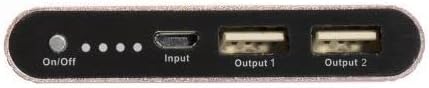 Pzx Wired Power Bank , 20000 mAh 2 Ports , Gold , C158