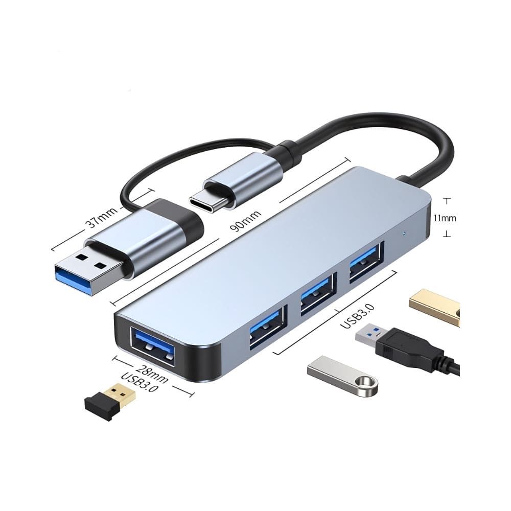موزع USB منفذين نوع C و A لافينتو 5 في 1 - CV567