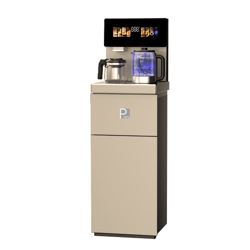 Purity Cold & Normal Bottom Loading Digital Water Dispenser with Tea Maker and Kettle , 1 Tabs Gold - PFK68