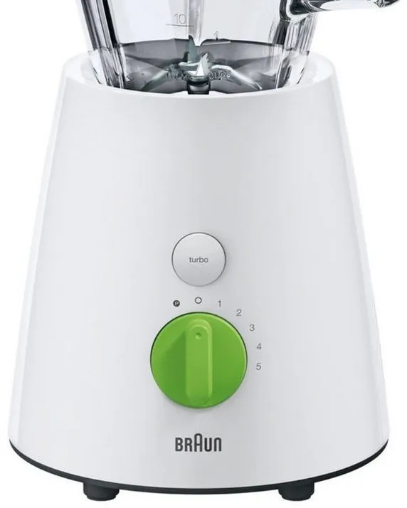 Braun TributeCollection Countertop Blender 2 Liter 800 Watt White Green - JB3010