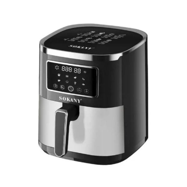 Sokany Digital Air Fryer , 7 Liter , 1700 Watt Black - SK-10052