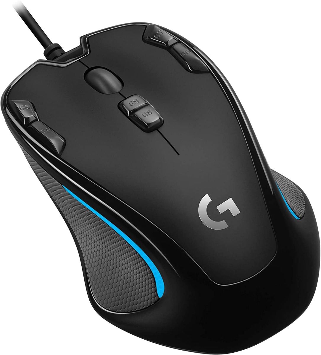 لوجيتك G300s , اسود