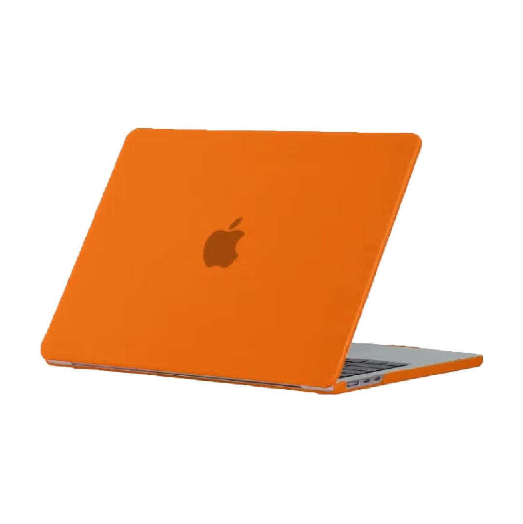 Generic Hard Shell Laptop Case with Screen Protector for Macbook Air 15-Inch , Matte Orange