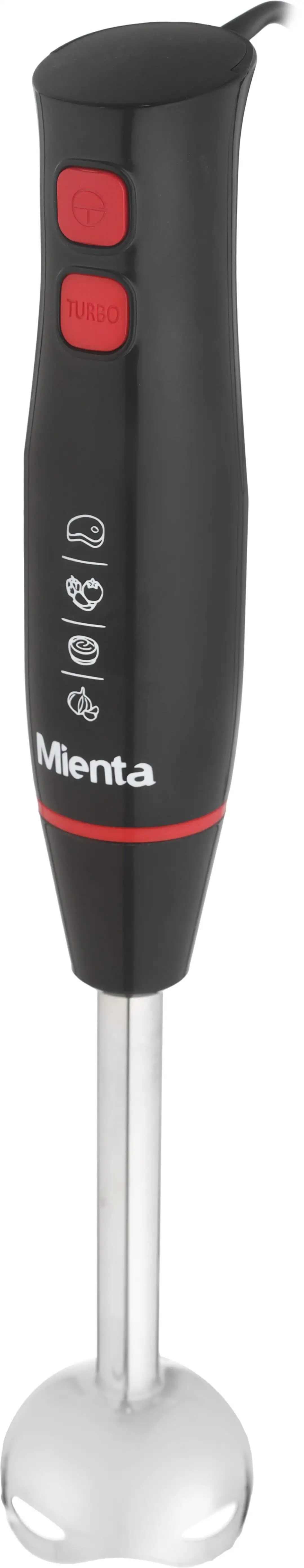 Mienta Hand Blender with Attachments 450 Watt Black Silver - HB111938B