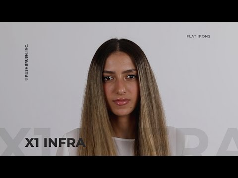 مكواة فرد الشعر راش براش ، 230 سلزيوس ، روز جولد - X1 Infra