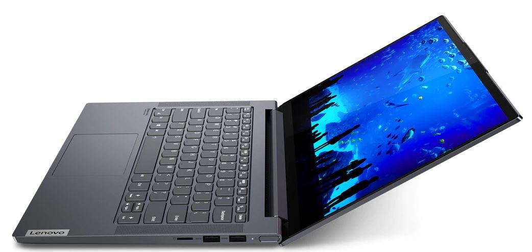 لاب توب لينوفو يوجا سليم 7 ، معالج انتل كور i7-1165G7 14 بوصة ، هارد 1 تيرا بايت SSD ، رام 16 جيجا بايت ، كارت شاشة انتل ايريس XE جرافيكس ،ويندوز 10 هوم - رمادي سليت