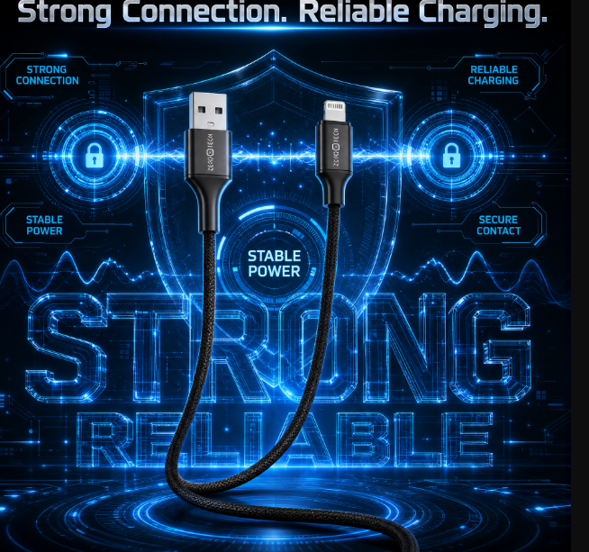 كابل شحن USB 2 to Lightning زيروتك ، طول 1 متر ، اسود - ZPCC-AL121A