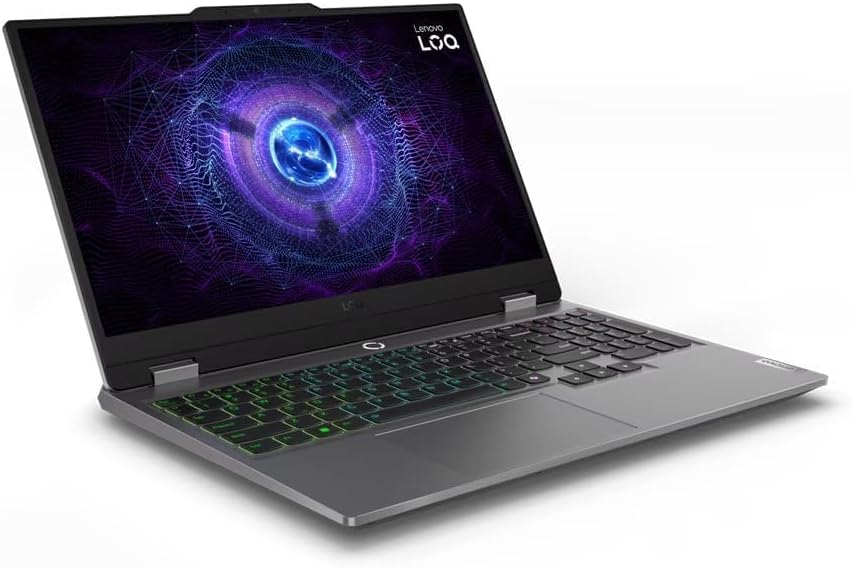 لاب توب جيمنج لينوفو LOQ 15IAX9 ، معالج انتل كور i7-13650HX 15.6 بوصة ، هارد 512 جيجا بايت SSD ، رام 16 جيجا بايت ، كارت شاشة انفيديا جي فورس RTX 3050 ،فري دوس - رمادي لونا