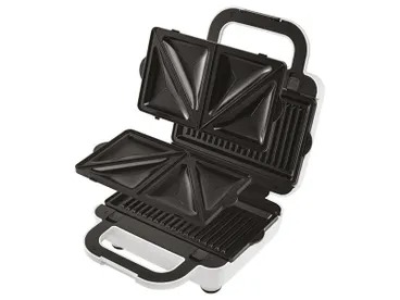 Kenwood Sandwich, Grill and Waffle Maker 700 Watt White - SMP84.COWH
