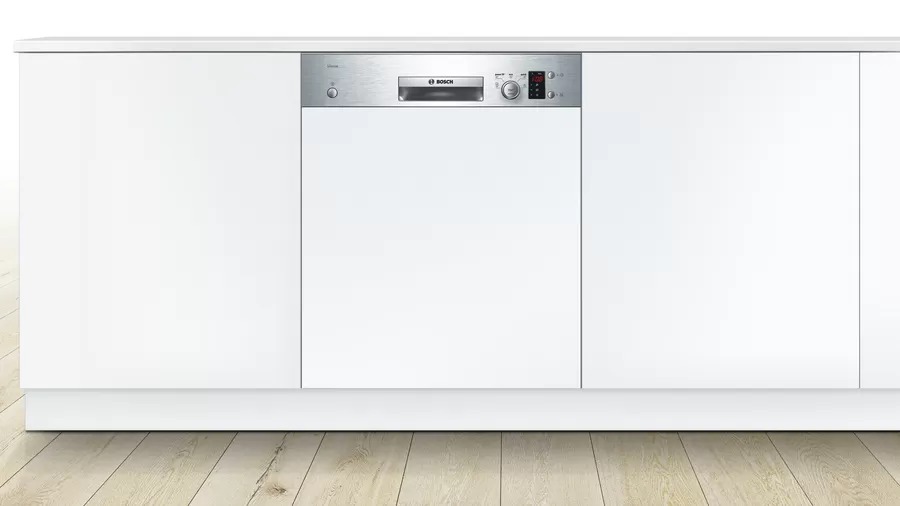 Bosch Series 4 Built-in Dishwasher Inverter Motor White Silver - SMI50D05TR