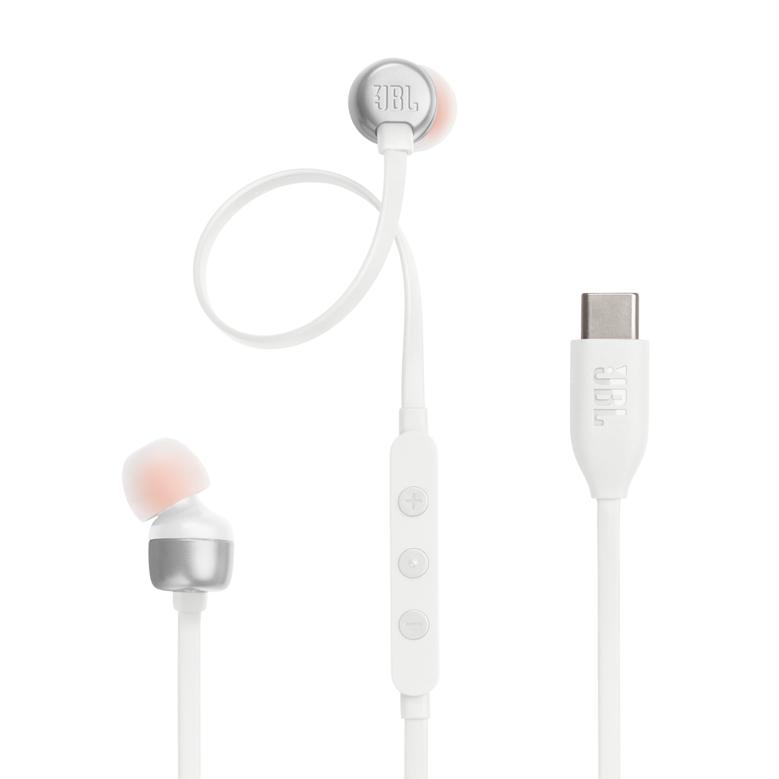 Jbl Tune 310C Wired Earphones , EQ Presets , White - JBLT310C