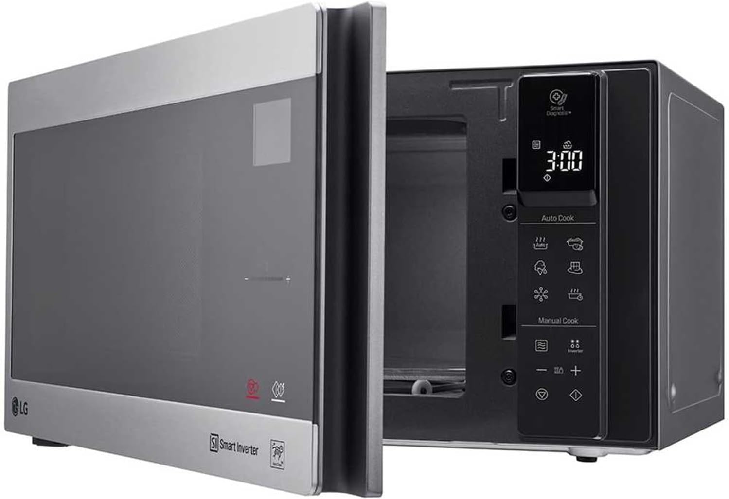 LG Microwave with Grill , 42 Liter 1200 Watt , Silver - MH8295CIS