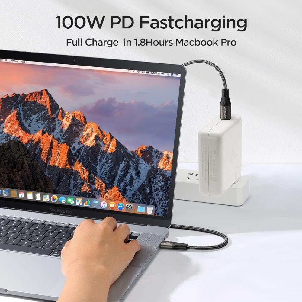 كابل شحن Type C جوي روم لايت سبيد سيريس ، طول 1.2 متر ، اسود - SA25-CC5