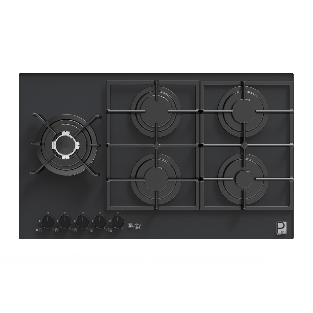 Purity Gas Gas Built-in Hob ,90 Centimeter 5 Burners ,Black - HPT912G