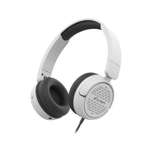 Etrain HP63 Wired On-Ear Headphones with Microphone , White
