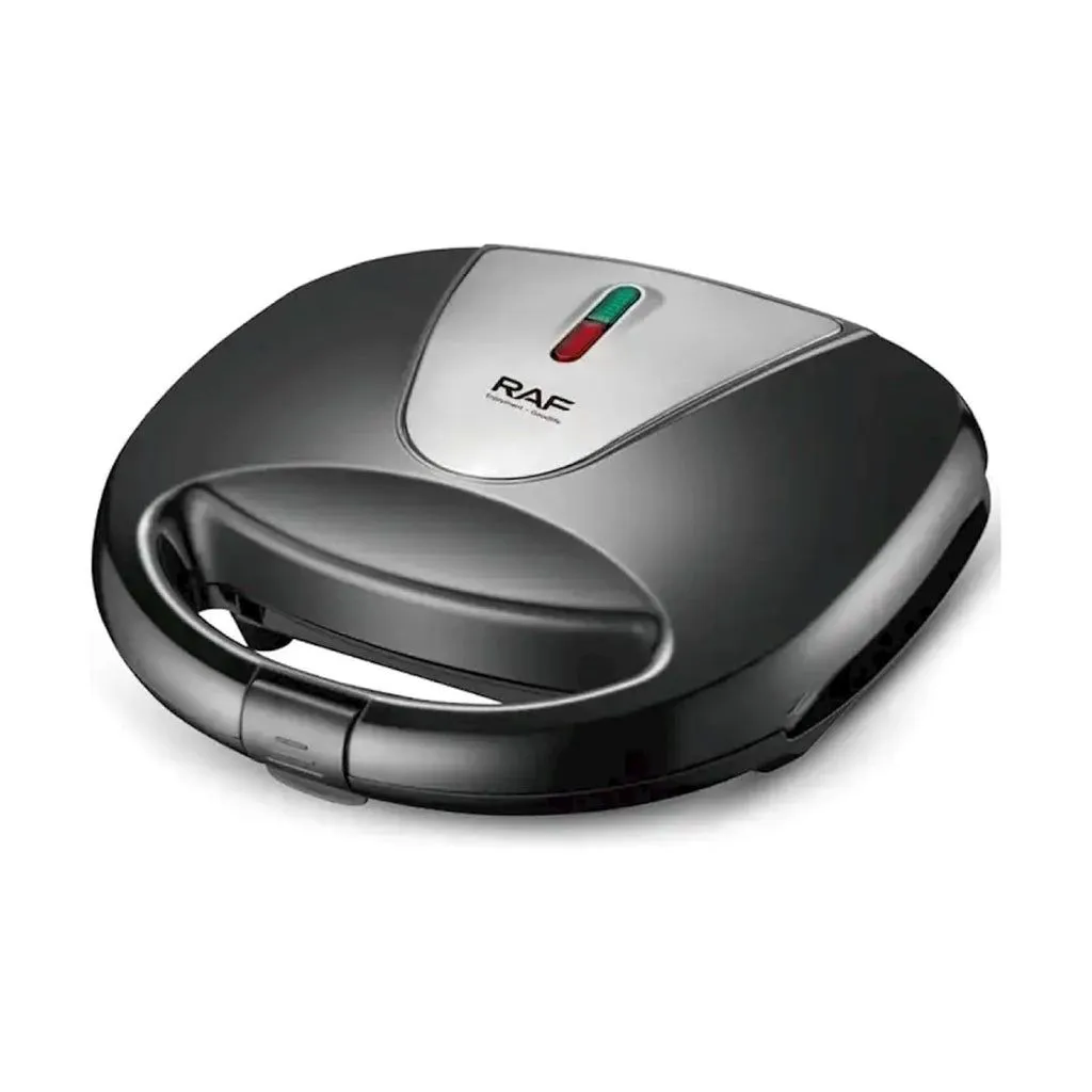 ماكينة وافل راف ، 850 وات ، اسود وفضي - R.546H