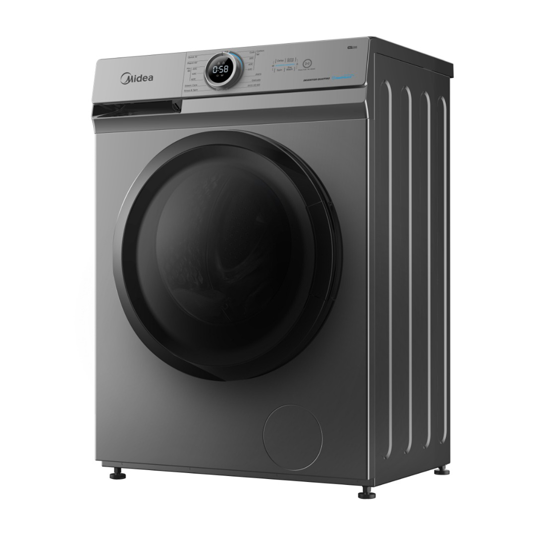 Midea MF100W70B/TT Inverter Front Load Washing Machine , 7 kg , Silver