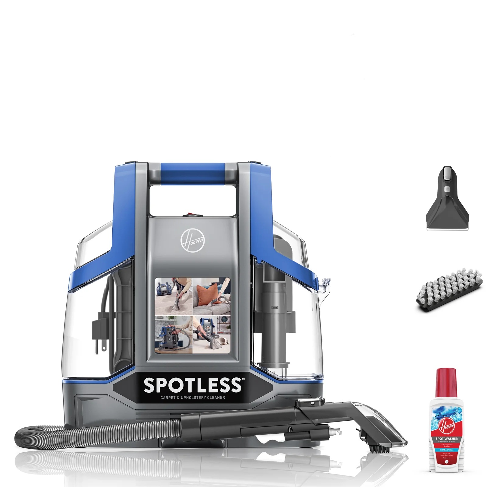 Hoover Spotless Spot Bagless Carpet Cleaner Grey Blue - CDCW - CSME