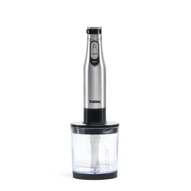 Tank Hand Blender with Attachments 1200 Watt Black Silver - CM-6004