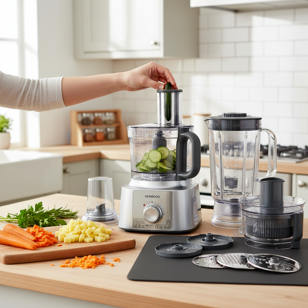 Kenwood Multipro Food Processor , 1000 Watt Silver - FDP65.88si