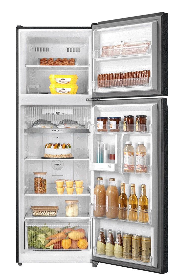 Toshiba NoFrost Top Freezer Refrigerator , 450 Liter Inverter Motor , Silver - GR-RT624WE-PGN(72)
