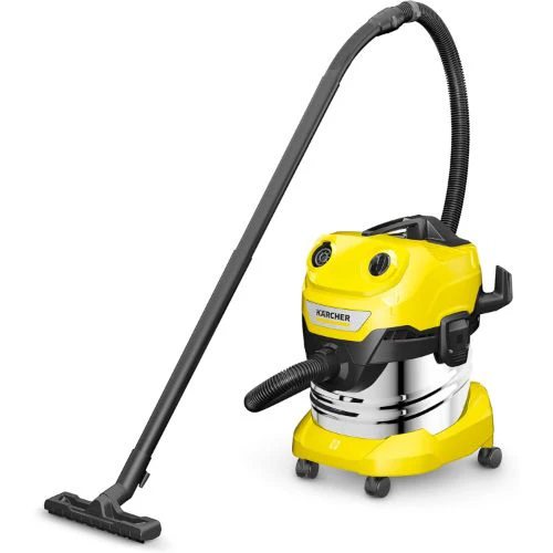 مكنسة برميل للاستخدام الرطب والجاف كارشر WD 4 S ، أصفر وفضي