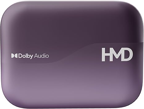 ايربودز اتش ام دي DUB S60 ، بخاصية إلغاء الضوضاء المحيطة ، ارجواني