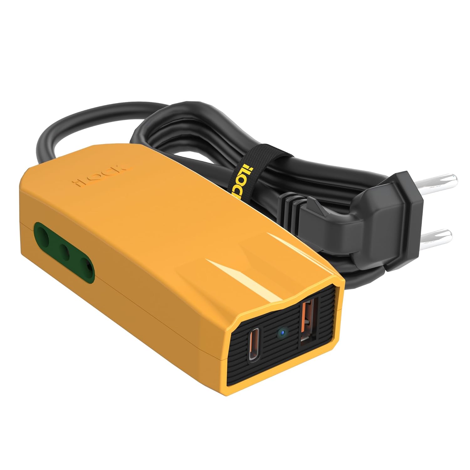 Ilock Mini Charger PRO Power Strip ,4 Ports ,20 Watt ,Black Yellow