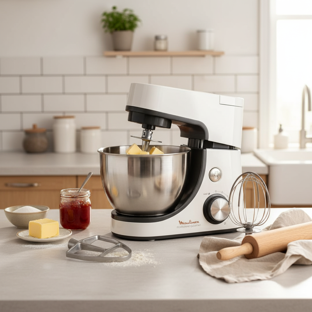 Moulinex Masterchef Gourmet Kitchen Machine ,1100 Watt ,Multi Color - QA510110