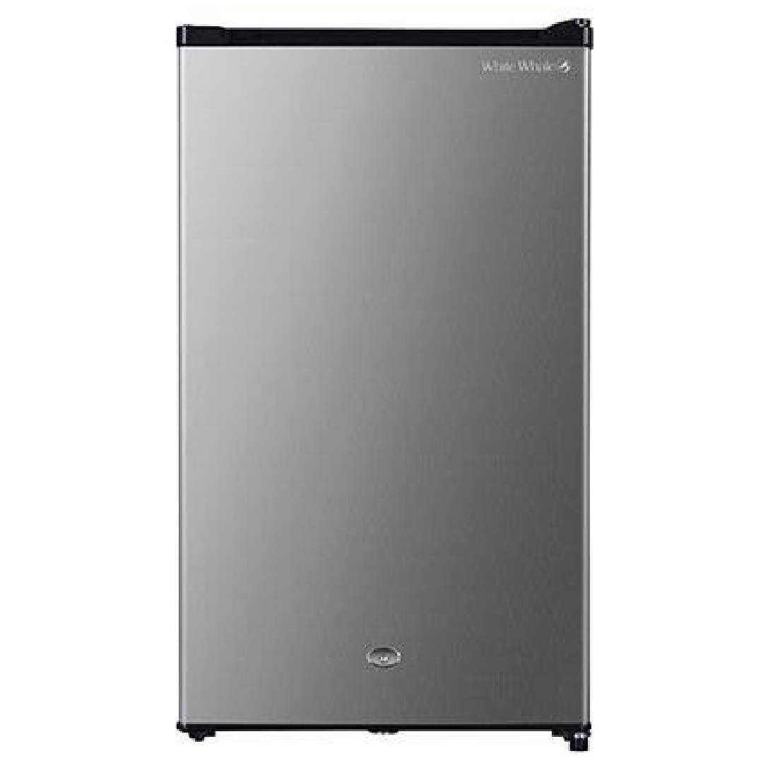 White Whale Defrost Top Freezer Refrigerator , 95 Liter , Silver - WRH4KSS