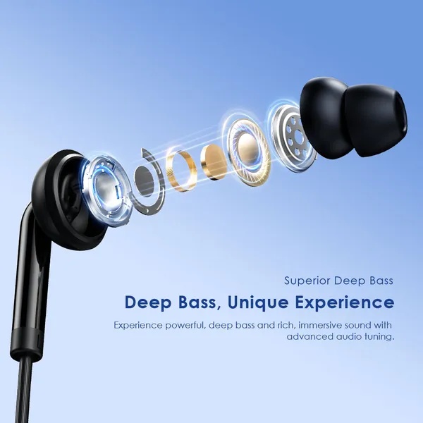 سماعة أذن سلكية اورايمو كونش 2 نيو ، اسود - OEP-320S