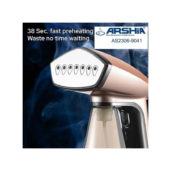 Arshia Electricity (Cord) Handheld Steam Iron , 1640 Watt Rose Gold - AS2306-9041