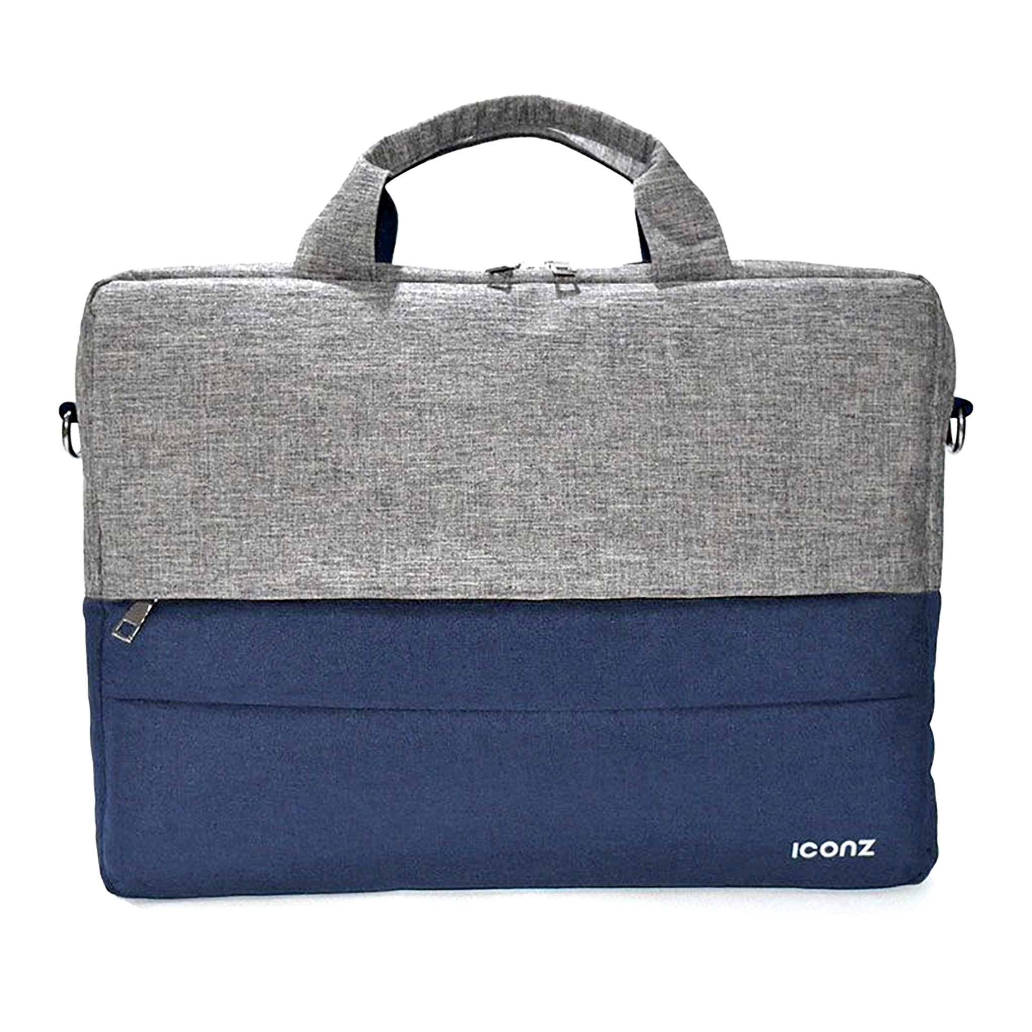 Iconz New York Laptop Messenger Bag for 15.6 Inch Laptops , Blue Grey