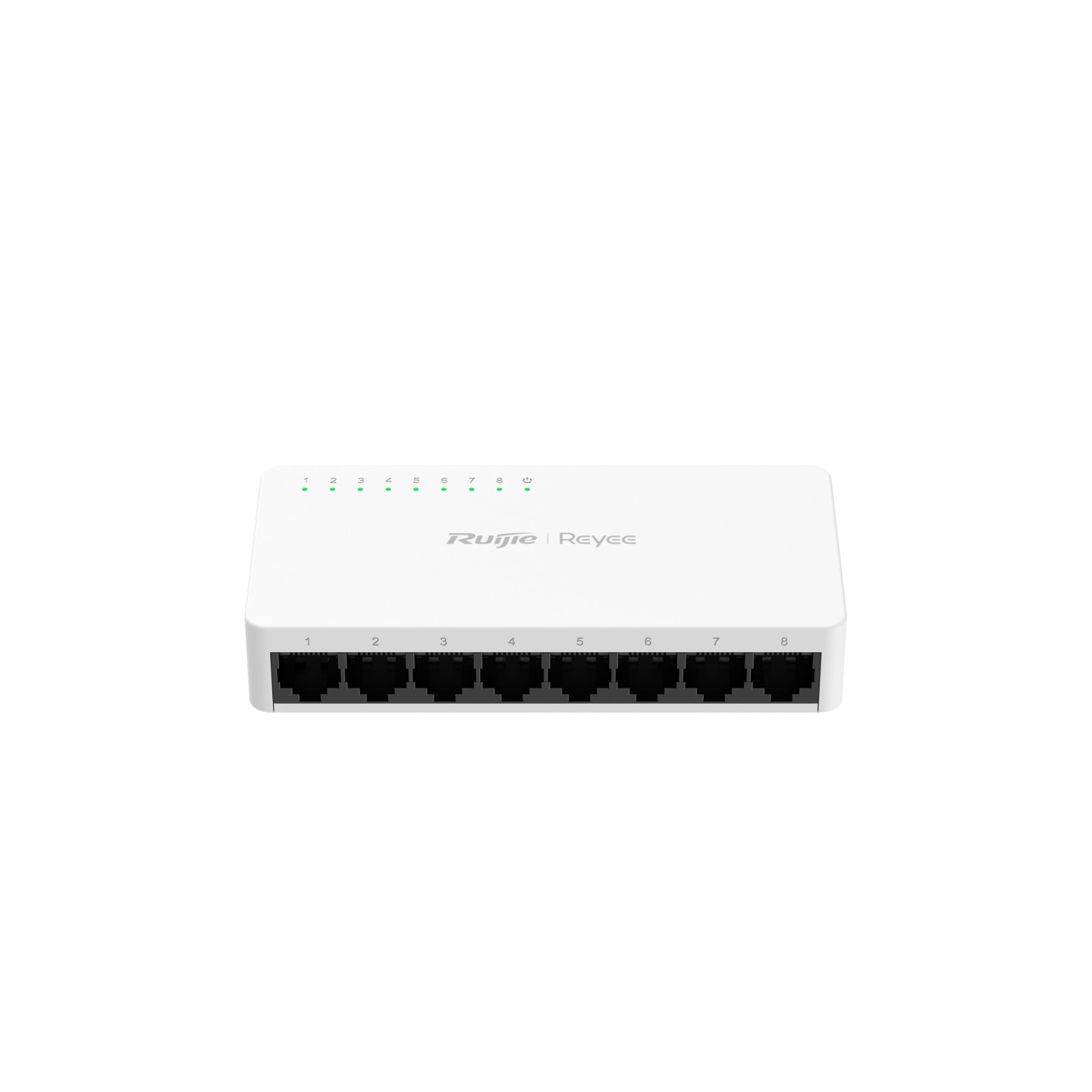 سويتش بدون PoE روجي ريي بلاستيك كاسينج ، عدد 8 منفذ ، ابيض - RG-ES08F