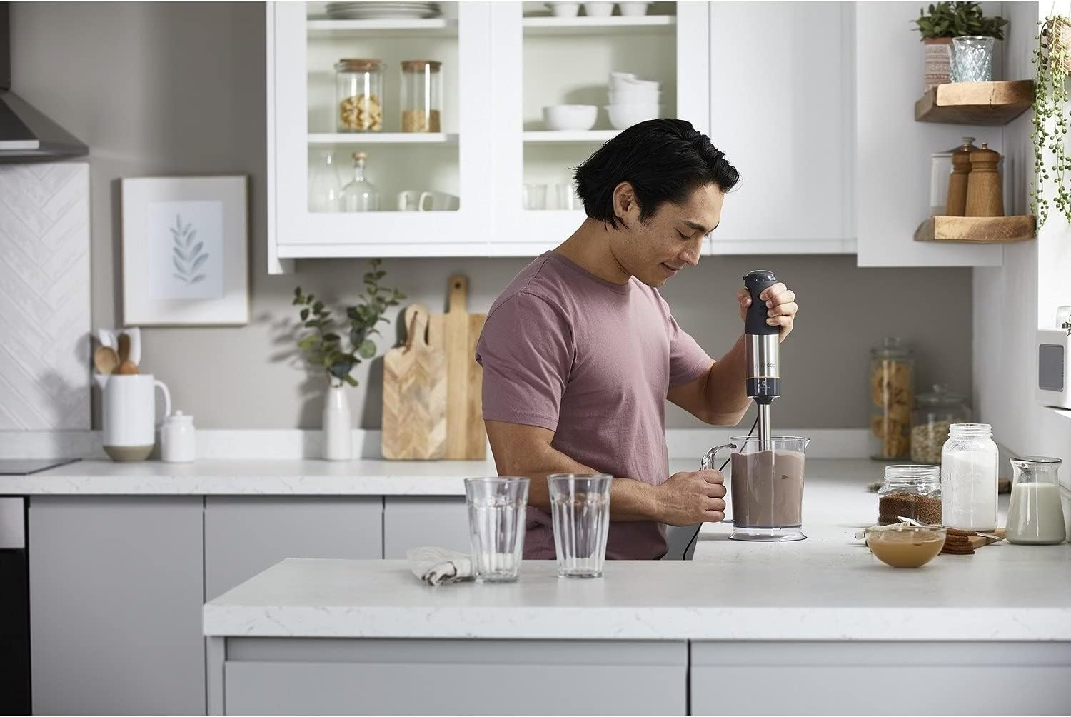 Kenwood Triblade XL Hand Blender with Attachments 1000 Watt Grey - HBM60307GY