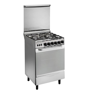 بوتاجاز غاز يونيفرسال نيو كلاسيك ، عدد 4 شعلة ، فضي - 4508NC- G