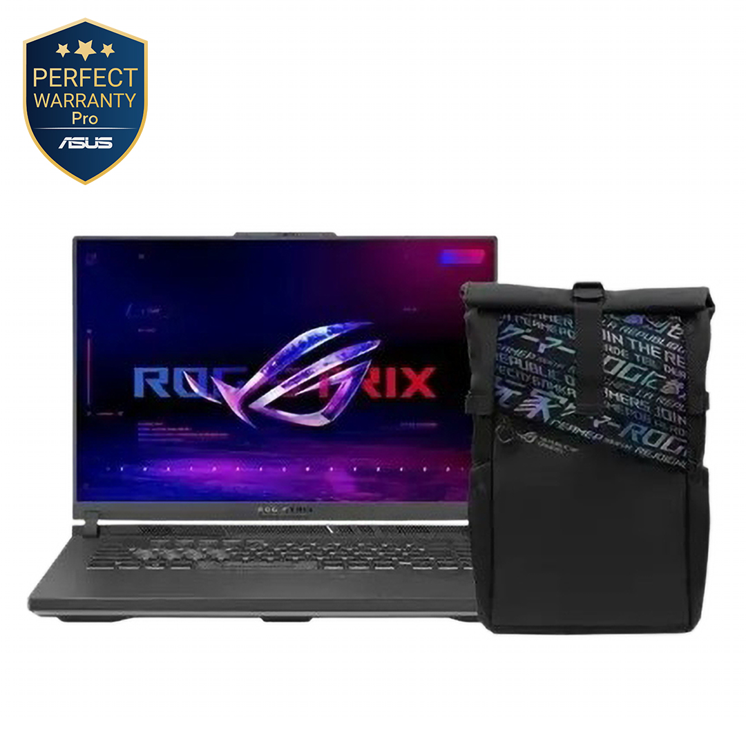لاب توب اسوس روج ستريكس G16 - G614FR-G4032W ، معالج ايه ام دي رايزن 9 9955HX 16 بوصة ، هارد 1 تيرا بايت SSD ، رام 32 جيجا بايت ، كارت شاشة انفيديا جي فورس RTX 5070 TI ،ويندوز 11 - اخضر فولت