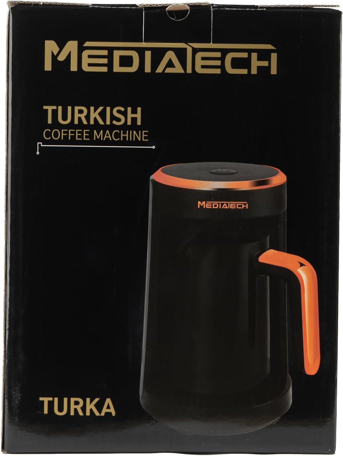Mediatech TURKA Turkish Coffee Maker , 350 Liter 450 Watt Black Gold - MTCM106T
