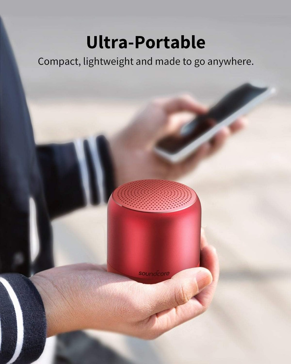 Anker Soundcore Mini 2 Portable Bluetooth Speaker , Red - A3107H91