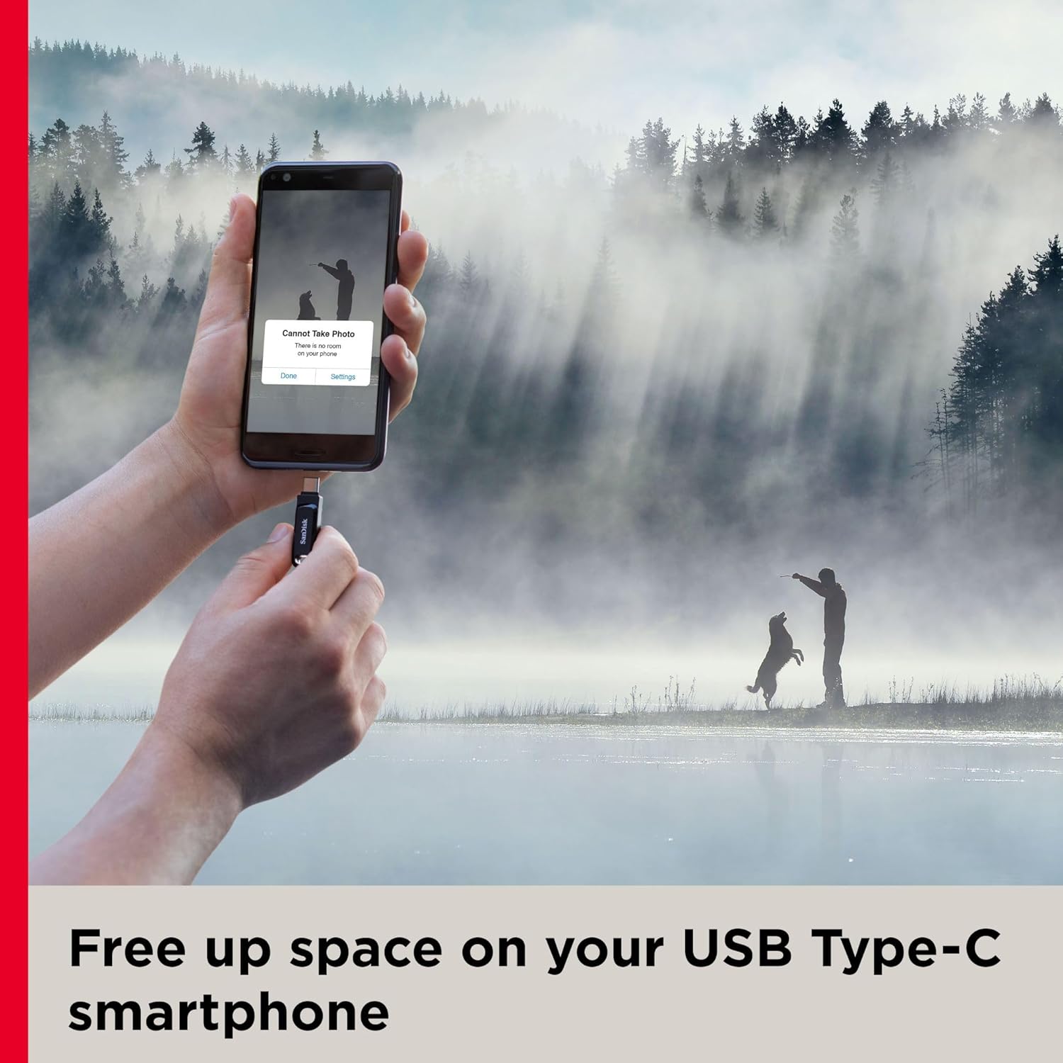Sandisk Ultra USB 3.1 Type-A and USB Type-C Flash Drive , 64 GB , Black - SDDDC3-064G-G46