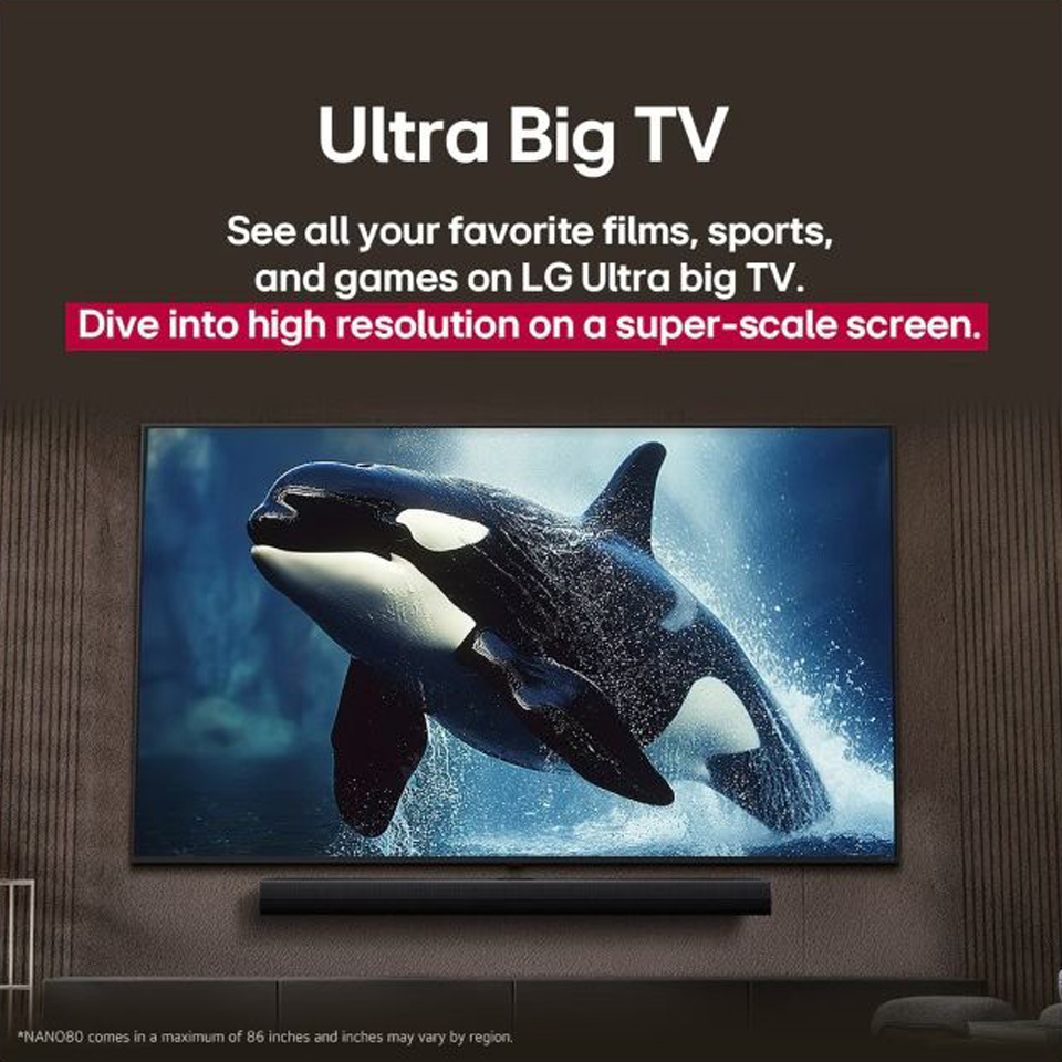 شاشة تلفزيون سمارت ال جي ، مقاس 65 بوصة ، ليد ، دقة 4K UHD ، بريسيفر داخلي