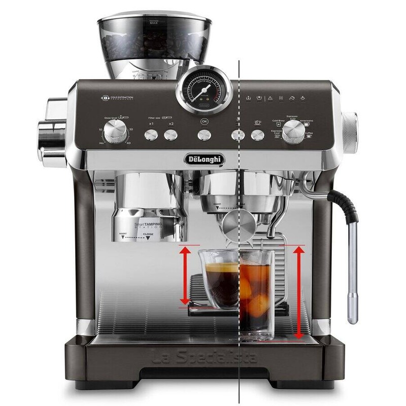 Delonghi La Specialista Opera Coffee Machine , 2 Liter 1550 Watt , Black - EC9555.BK
