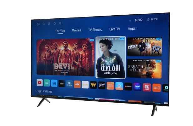 شاشة تلفزيون سمارت تورنيدو ، مقاس 58 بوصة ، ليد ، دقة 4K UHD