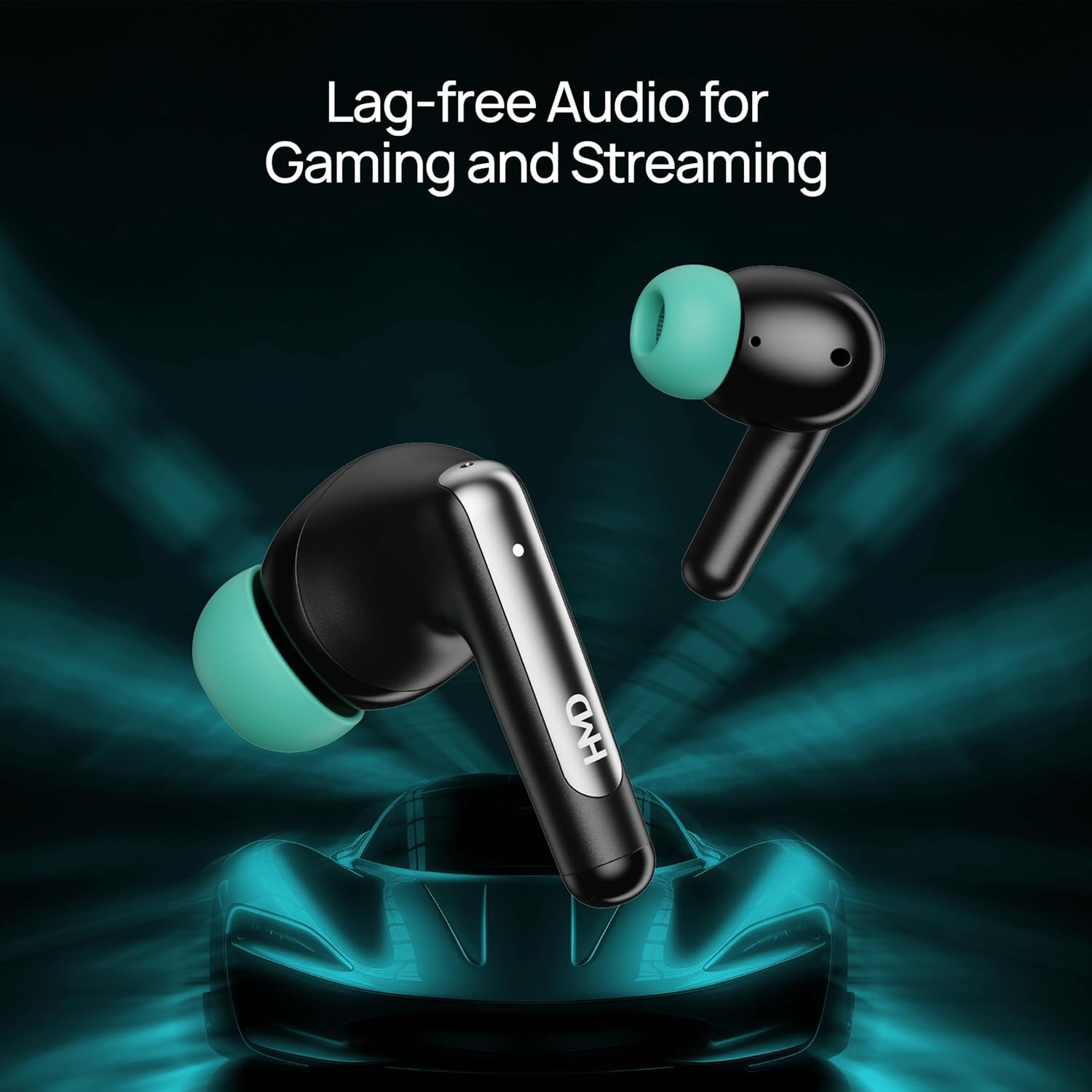 HMD DUB P60 Earbuds , with Active Noise Cancellation , Black