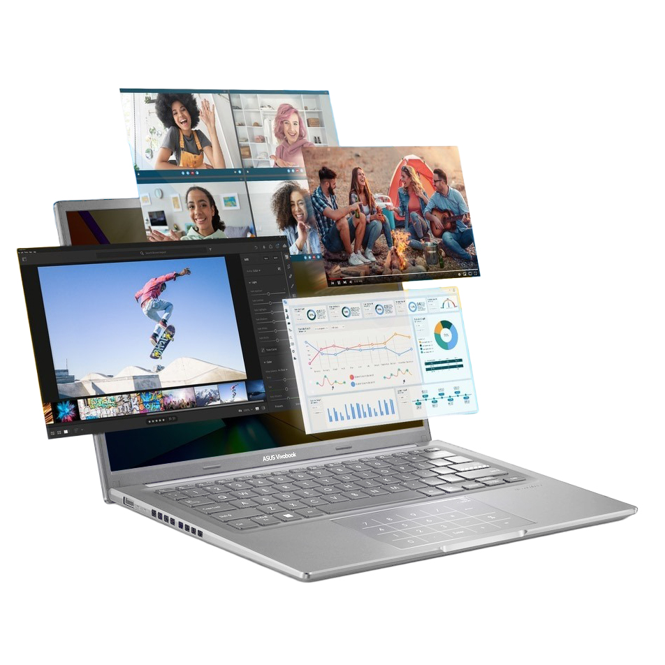 Asus Vivobook 14 X1405VA-H005W Laptop ,Intel Core i5-13420H 14 Inch ,512 GB SSD ,8 GB ,Intel UHD Graphics ,Windows 11 - Cool Silver