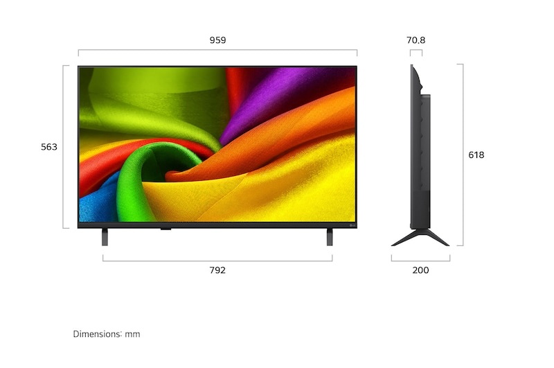 شاشة تلفزيون سمارت ال جي ، مقاس 43 بوصة ، ليد ، دقة نانو 4K UHD ، بريسيفر داخلي - 43NU850B6LA