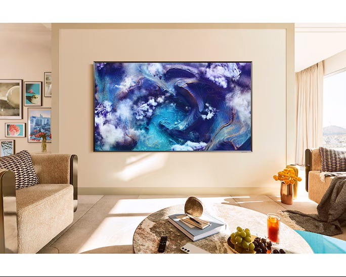 شاشة تلفزيون سمارت سامسونج ، مقاس 75 بوصة ، QLED ، دقة 8K UHD ، بريسيفر داخلي