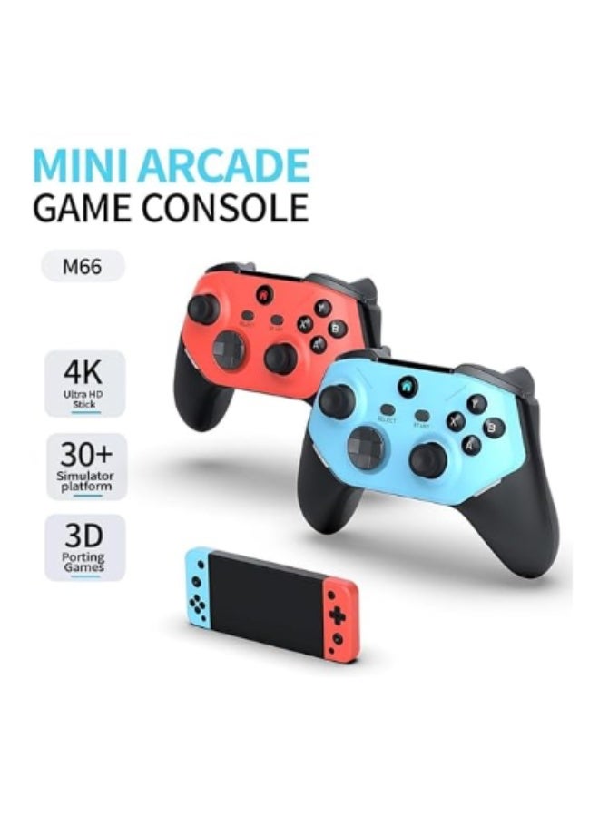 Generic M66 Retro Handheld Gaming Console , Red Blue